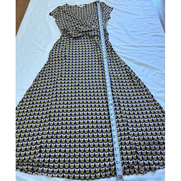 Boden Womens 6 Small Lily Jersey Midi Dress Soft Comfortable Artsy Geometric - Picture 10 of 10